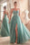 Cinderella Divine C150 - Sweetheart Gown with Foliage Applique Details Ball Gowns 2 / Dusty Teal