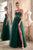 Cinderella Divine C150 - Sweetheart Gown with Foliage Applique Details Ball Gowns 2 / Emerald