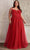 Cinderella Divine C150C - A-Line with Embroidery Prom Dress Prom Dresses 16 / Red