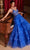 Cinderella Divine C152 - Plunging V-Neck Embroidered Ballgown Ball Gowns