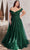 Cinderella Divine C154C - Cold Shoulder with Corset Detailing Prom Dress Prom Dresses 16 / Emerald