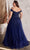 Cinderella Divine C154C - Cold Shoulder with Corset Detailing Prom Dress Prom Dresses