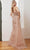 Cinderella Divine CB098 - Beaded Asymmetrical Evening Gown Prom Dresses