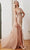 Cinderella Divine CB098 - Beaded Asymmetrical Evening Gown Prom Dresses