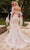 Cinderella Divine CB125W - Off-Shoulder Mermaid Dress with Floral Lace Bridal Dresses