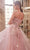 Cinderella Divine CB142 - Strapless Floral Sequin Embellished Ballgown Ball Gowns