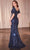 Cinderella Divine CB151 - Rhinestone Embellished Illusion Neck Prom Gown Mother of the Bride Dresses