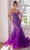 Cinderella Divine CC2253 - Mermaid Gown with Plunging Neckline and Godets Prom Dresses 2 / Nova Purple