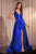 Cinderella Divine CC2349 - V-Back Sleeveless Prom Gown Prom Dresses 4 / Royal