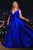 Cinderella Divine CC2349C - Plunging V-Neck Sleeveless Prom Dress Prom Dresses 18 / Royal