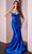 Cinderella Divine CC2397 - Corset Cutout Long Gown Prom Dresses 0 / Royal