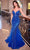 Cinderella Divine CC4006 - Sleeveless with Plunging V-Neckline Prom Dress Prom Dresses 2 / Royal