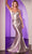 Cinderella Divine CC4021 - Beaded Cutout Long Gown Prom Dresses 0 / Silver