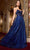 Cinderella Divine CC415 - Embellished V-Neck Long Gown Prom Dresses