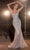 Cinderella Divine CC6018 - Strapless with Rhinestone Accents Prom Dress Prom Dresses 2 / Silver-Nude