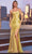 Cinderella Divine CD0103 - Sweetheart Pleated Long Gown Prom Dresses XXS / Light Yellow