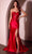 Cinderella Divine CD0103 - Sweetheart Pleated Long Gown Prom Dresses XXS / Red