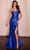 Cinderella Divine CD0103 - Sweetheart Pleated Long Gown Prom Dresses XXS / Royal