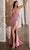 Cinderella Divine CD0176 - Prom Gown with Beaded Lace and Corset Bodice Prom Dresses XXS / Rose