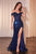 Cinderella Divine CD0203 - Off-Shoulder Corset Prom Dress Prom Dresses XS / Navy