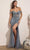 Cinderella Divine CD0203 - Off-Shoulder Corset Prom Dress Prom Dresses XS / Smoky Blue