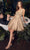 Cinderella Divine CD0212 - Scoop A-Line Cocktail Dress Cocktail Dresses XXS / Champagne