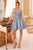 Cinderella Divine CD0213 - Sleeveless with Embroidery Cocktail Dress Cocktail Dresses XXS / Smoky Blue