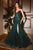 Cinderella Divine CD0214 - Stone Embellished Off-Shoulder Gown Prom Dresses