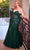 Cinderella Divine CD0214C - V-Neckline Mermaid Silhouette Evening Dress Evening Dresses 16 / Emerald