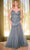 Cinderella Divine CD0214C - V-Neckline Mermaid Silhouette Evening Dress Evening Dresses 16 / Lapis Blue