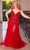 Cinderella Divine CD0214C - V-Neckline Mermaid Silhouette Evening Dress Evening Dresses 16 / Red