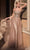 Cinderella Divine CD0217 - Prom Gown with Plunging V-Neck and Basque Waist Prom Dresses 2 / Mocha Gold