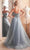 Cinderella Divine CD0217 - Prom Gown with Plunging V-Neck and Basque Waist Prom Dresses