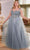 Cinderella Divine CD0217 - Prom Gown with Plunging V-Neck and Basque Waist Prom Dresses