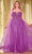 Cinderella Divine CD0217 - Prom Gown with Plunging V-Neck and Basque Waist Prom Dresses