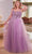 Cinderella Divine CD0217 - Prom Gown with Plunging V-Neck and Basque Waist Prom Dresses