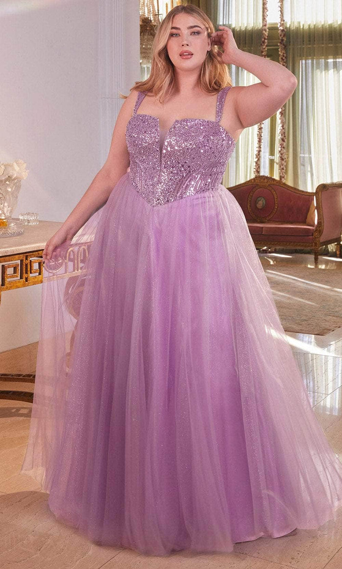 Cinderella Divine CD0217C - Glittered Evening Dress Ball Gowns 16 / Amethyst