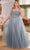 Cinderella Divine CD0217C - Glittered Evening Dress Ball Gowns 16 / Smoky Blue