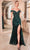 Cinderella Divine CD0219 - Evening Gown with Sequin V-Back Prom Dresses 2 / Emerald