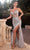 Cinderella Divine CD0220 - Scoop Neck Prom Gown with Beaded Illusion Bodice Prom Dresses 2 / Silver