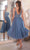 Cinderella Divine CD0225 - Tea-Length Fitted Cocktail Dress Cocktail Dresses