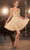 Cinderella Divine CD0226 - A-Line Cocktail Dress with Mid-Thigh Length Cocktail Dresses 2 / Champagne