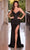 Cinderella Divine CD0227 - Prom Dress with Sequins and Plunging V-Neck Prom Dresses 2 / Black