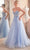 Cinderella Divine CD0230 - A-Line Prom Gown with Beaded Appliques Prom Dresses 2 / Lt Blue