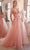 Cinderella Divine CD0230 - A-Line Prom Gown with Beaded Appliques Prom Dresses 2 / Rose Gold