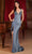 Cinderella Divine CD0231 - Prom Dress with Sleeveless Design and High Slit Prom Dresses 2 / Smoky Blue