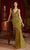 Cinderella Divine CD0232 - Prom Gown with Plunging Jeweled V-Neck Prom Dresses 2 / Greenery