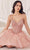 Cinderella Divine CD0236 - Ribbon Strap Detailed Cocktail Gown Cocktail Dresses