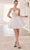 Cinderella Divine CD0236 - Ribbon Strap Detailed Cocktail Gown Cocktail Dresses XXS / Off White