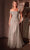 Cinderella Divine CD0238 - Cap Sleeve Sequined Prom Gown Prom Dresses 6 / Silver-Nude